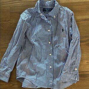 Ralph Lauren Kids Blue Checkered Shirt